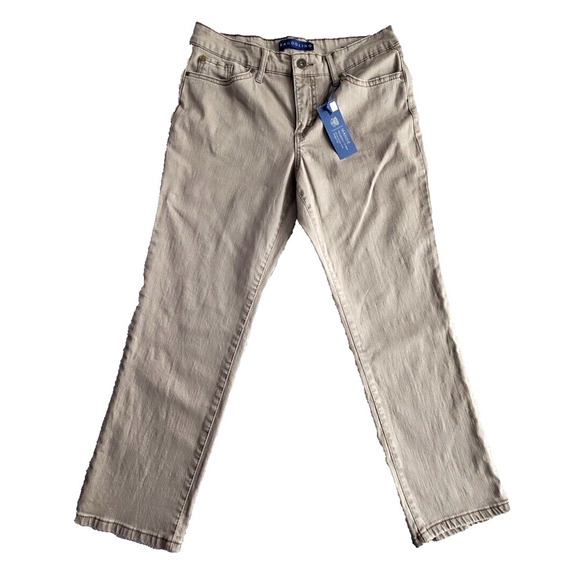Bandolino Jeans Women's 10PS Light Wash Olive Green Mandie Style KBB01970-FAT - Picture 1 of 16